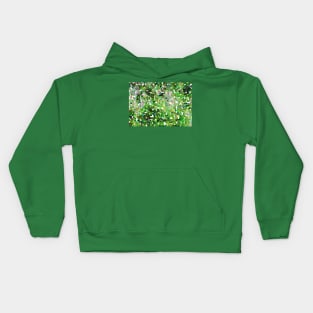 Small Green Pollen Kids Hoodie